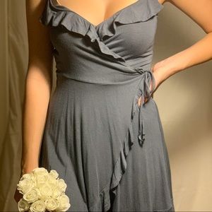 Hollister grey xs wrap dress